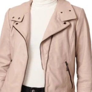 Taupe/Gray Moto Jacket